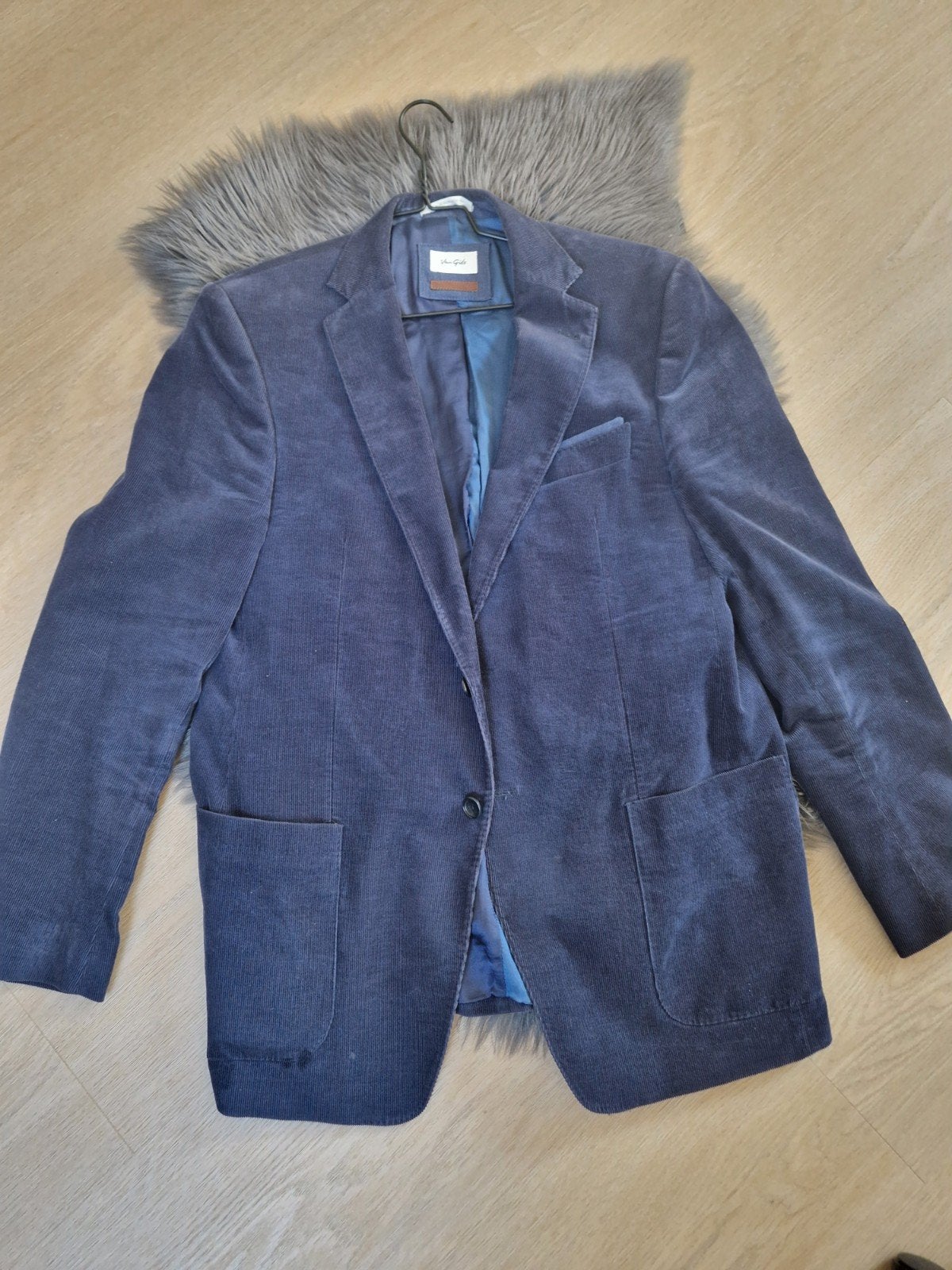 Van Gils Corduroy Jasje Blauw - Maat XL, Kleding | Heren, Blauw, Maat 56/58 (XL), Gedragen, Van Gils