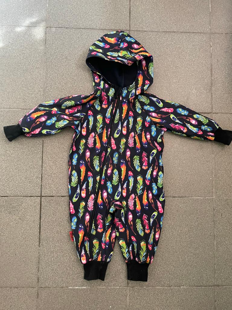IELM Pak Maat 80 Waterdicht Gore-Tex - Kleurrijk Verenpatroo, Ophalen of Verzenden, Zo goed als nieuw, Jongetje of Meisje