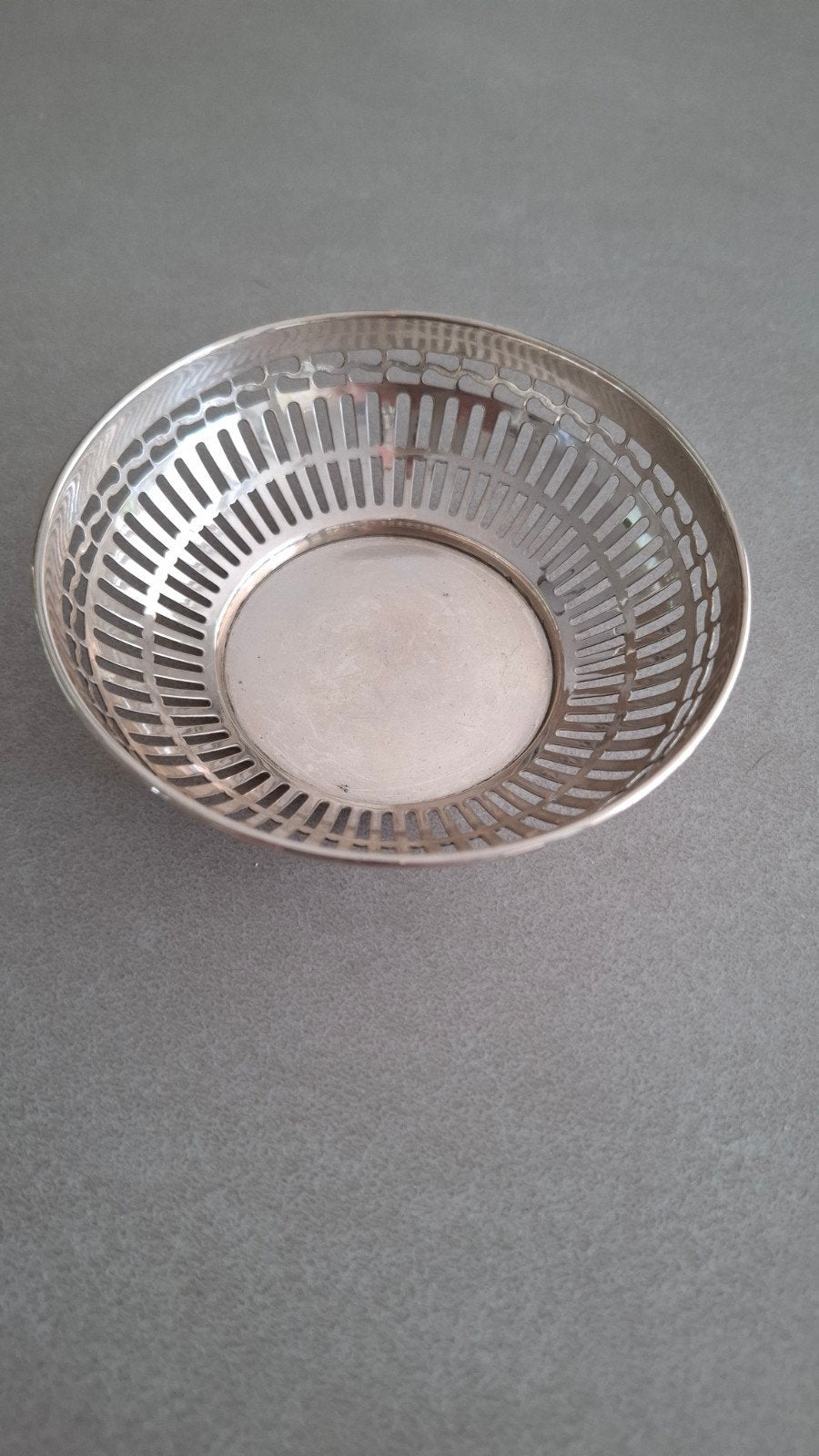 1939 Massief Zilver Ajour Bonbonschaaltje 52g – Van Kempen, Antiek en Kunst, Ophalen, Zilver