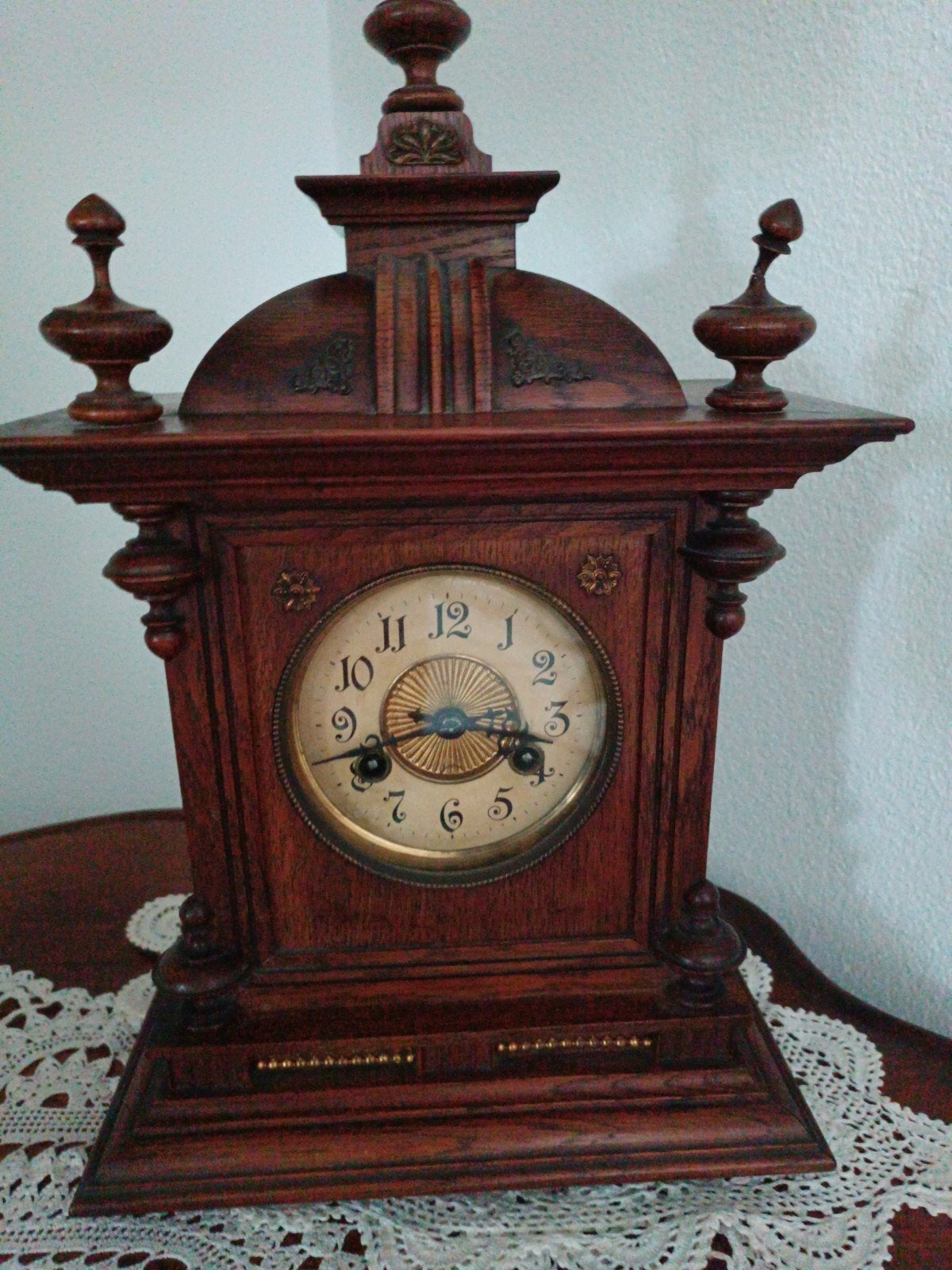 Antieke Engelse Tafel Klok, Antiek en Kunst, Antiek | Klokken, Ophalen