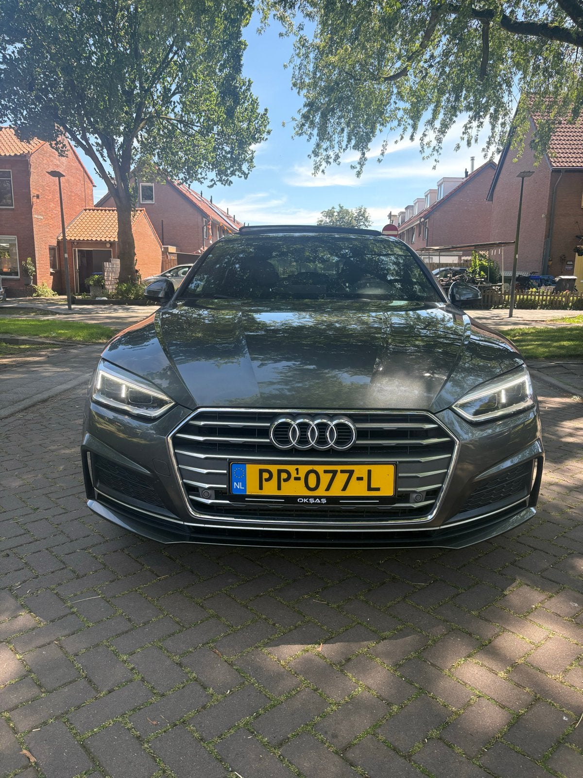 Audi A5 2.0 Tfsi 190pk S Tronic 2017 Grijs, 1984 cc, 1435 kg, Origineel Nederlands, 75 €/maand