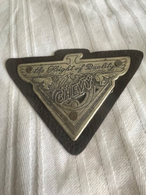 Vintage Chevolet Embleem jaren 70, Ophalen of Verzenden, Gebruikt, Auto's
