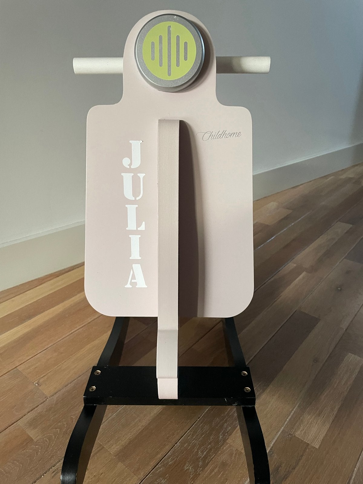 Childhome Houten Schommelscooter Roze - Zo goed als nieuw, Ophalen, Zo goed als nieuw, Meisje