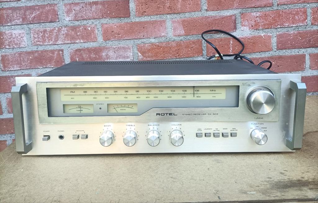Rotel RX-503 Stereo Receiver - Vintage Audio, Overige merken, Gebruikt, Ophalen of Verzenden, Minder dan 60 watt