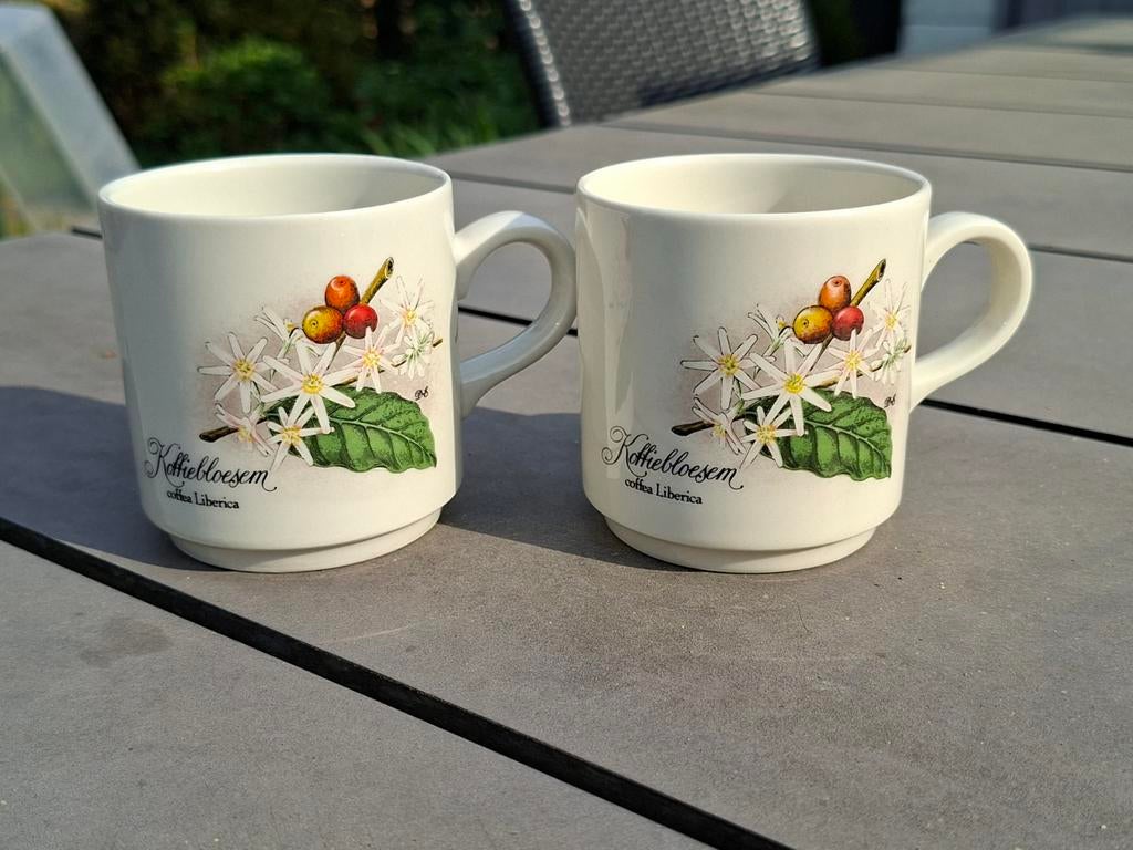 2 Vintage Villeroy & Boch Mokken - Koffiebloesem (Als Nieuw), Ophalen of Verzenden