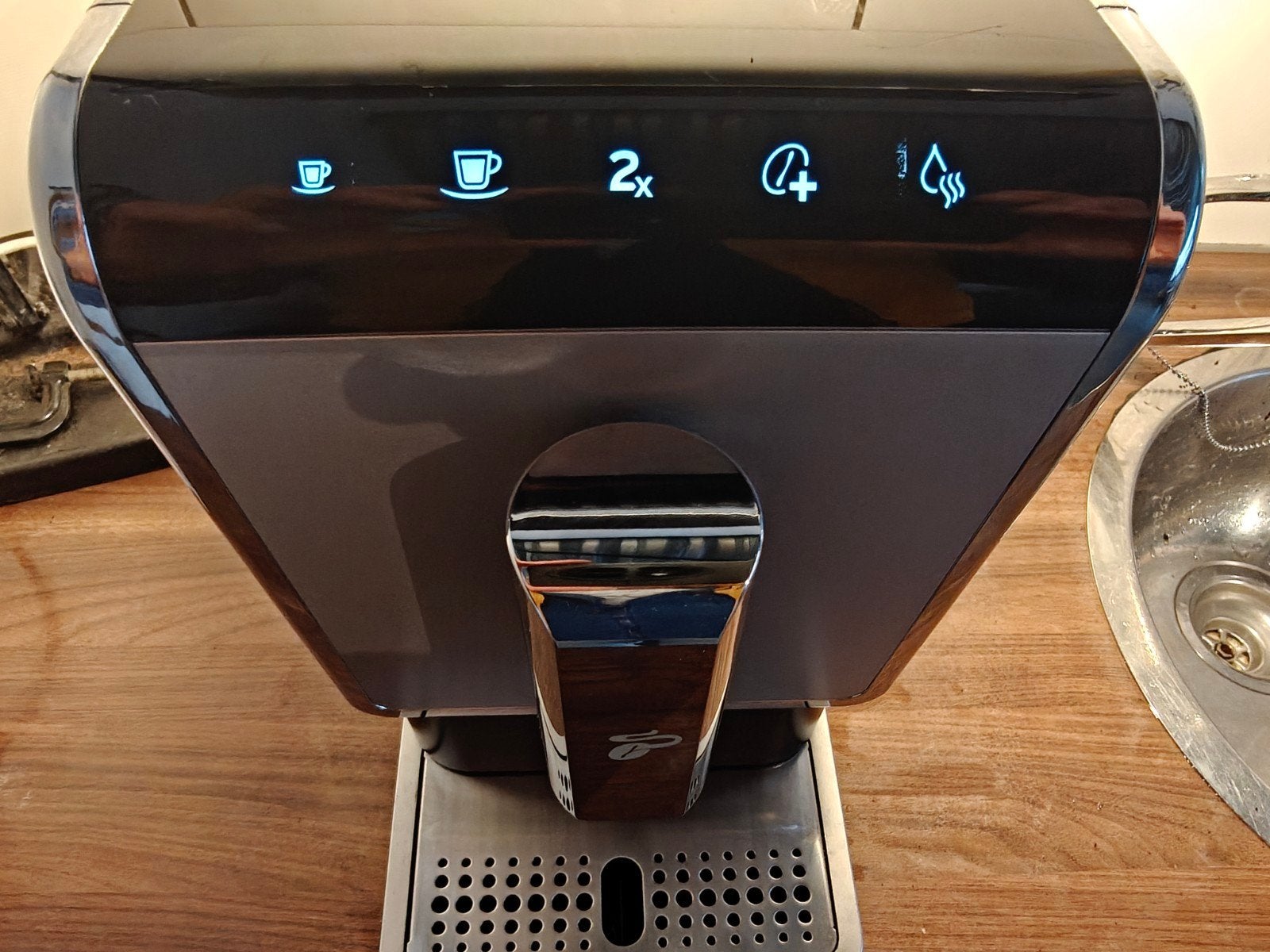 Tchibo Esperto Caffè volautomatische koffiemachine, Ophalen, Afneembaar waterreservoir, Gebruikt, Koffiemachine