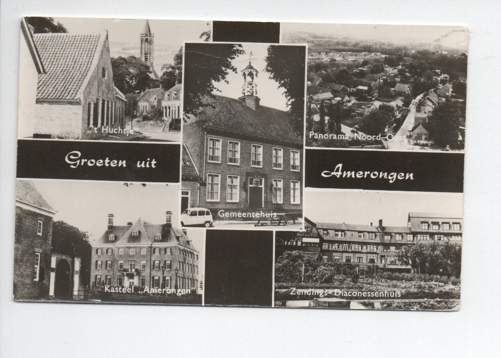 Amerongen. Ansichtkaart Groeten uit Amerongen (1971), Ophalen of Verzenden, 1960 tot 1980, Gelopen, Utrecht