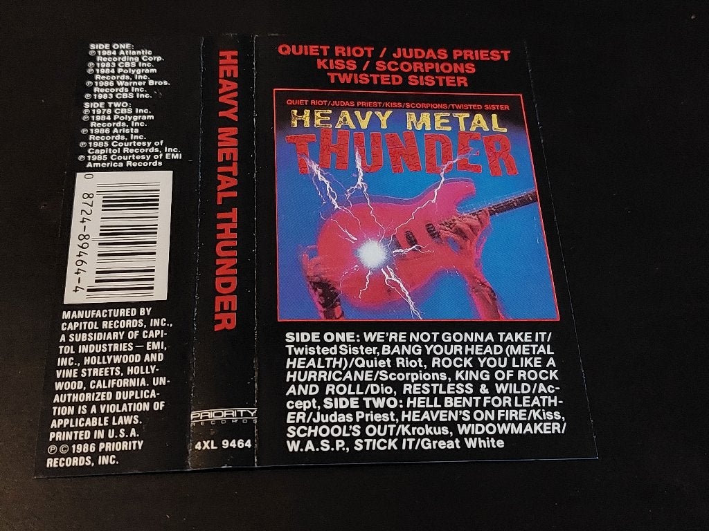 HEAVY METAL THUNDER (MC), 1 bandje, Ophalen of Verzenden, Zo goed als nieuw, Origineel