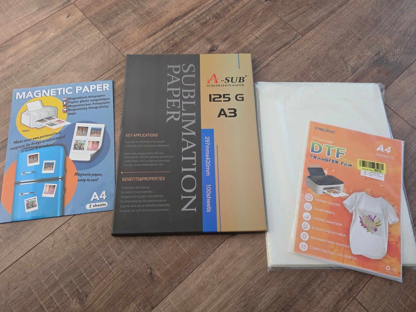 Sublimatie & DTF Transfervellen + Magnetisch Papier, Ophalen of Verzenden