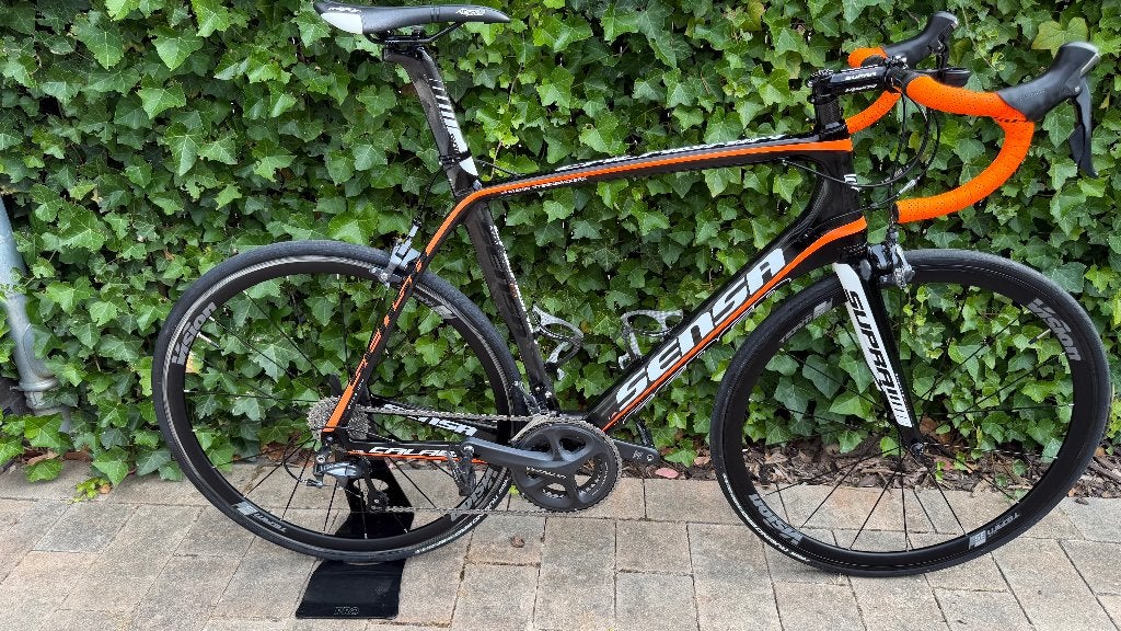 Sensa Calabria Custom carbon Ultegra – maat 58 (2015), 28 inch, Gebruikt, Carbon, 57 tot 61 cm