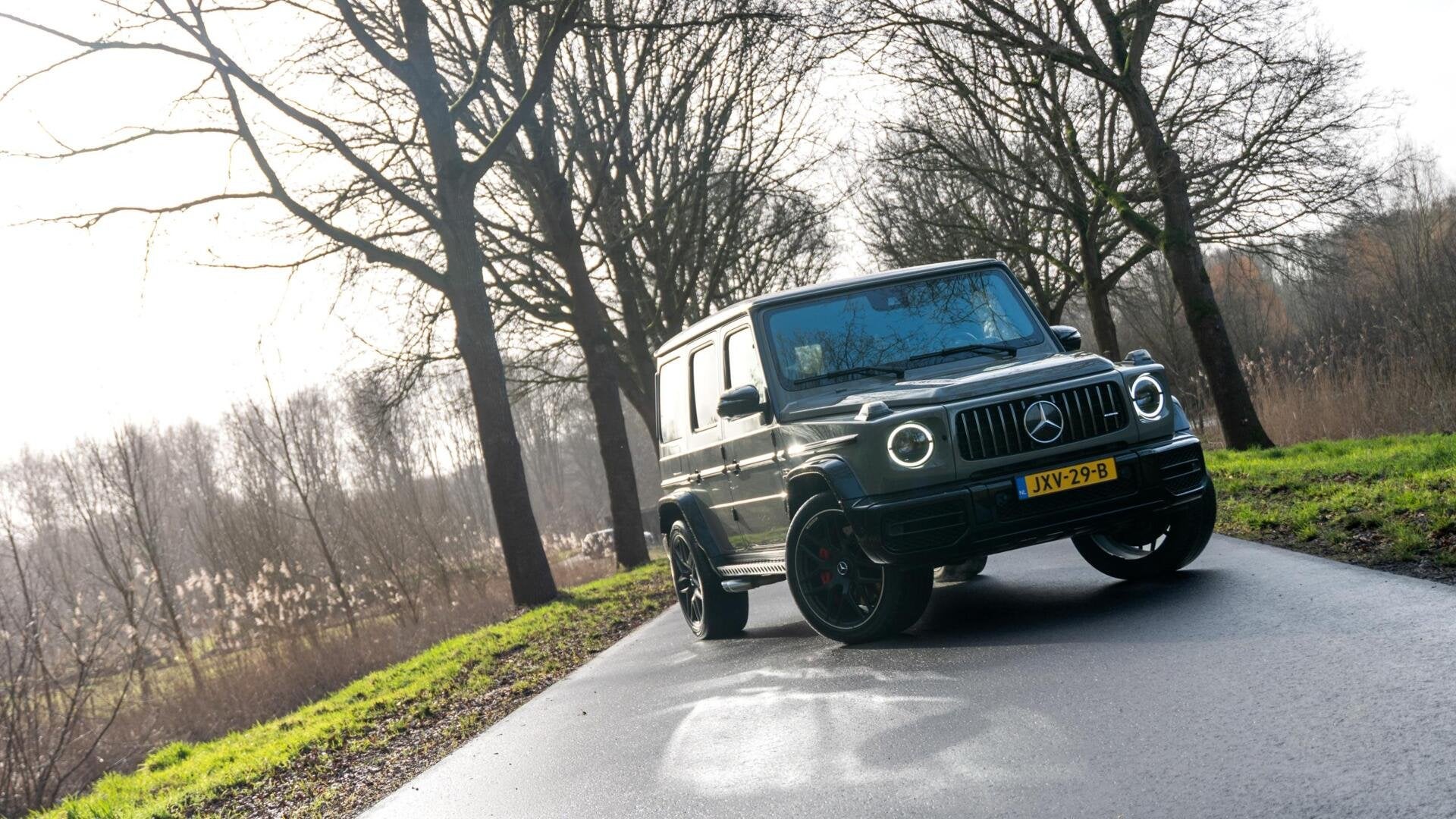 Mercedes G-klasse 63 SCHUIFDAK|BURMESTER|MASSAGE|STOELKOELIN, Gebruikt, G-Klasse, Leder, Bedrijf