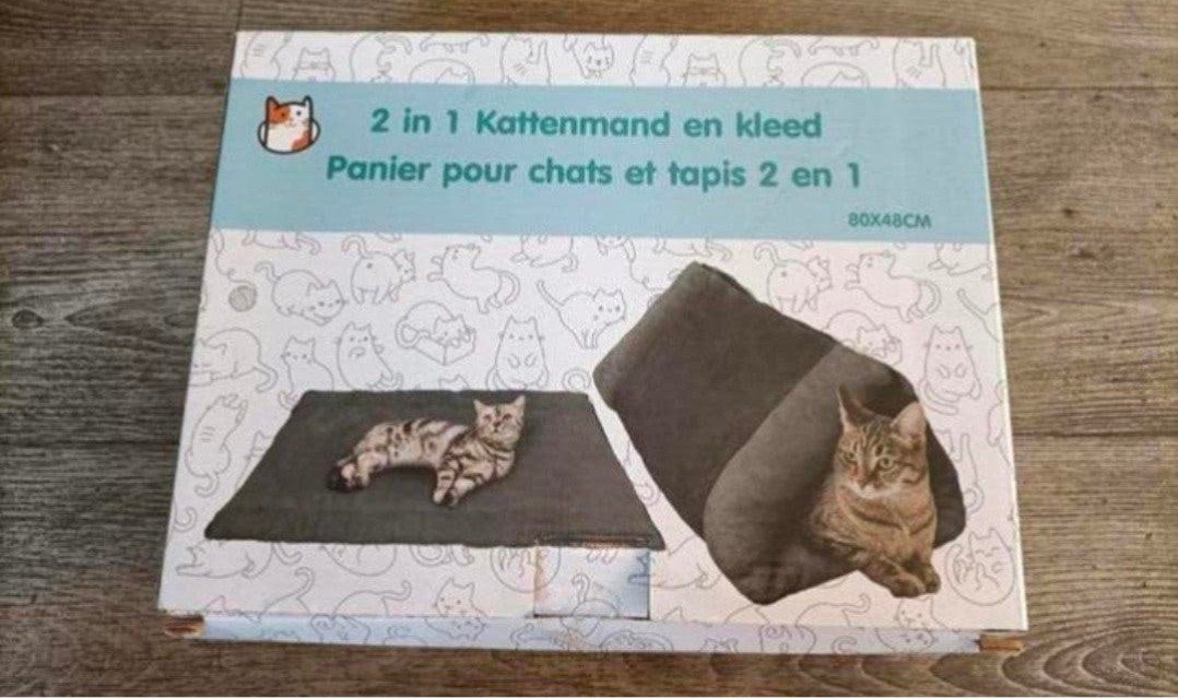 🐈2 in 1: kattenmand en kleed🐈.  nieuw, Dieren en Toebehoren, Verzenden, Nieuw