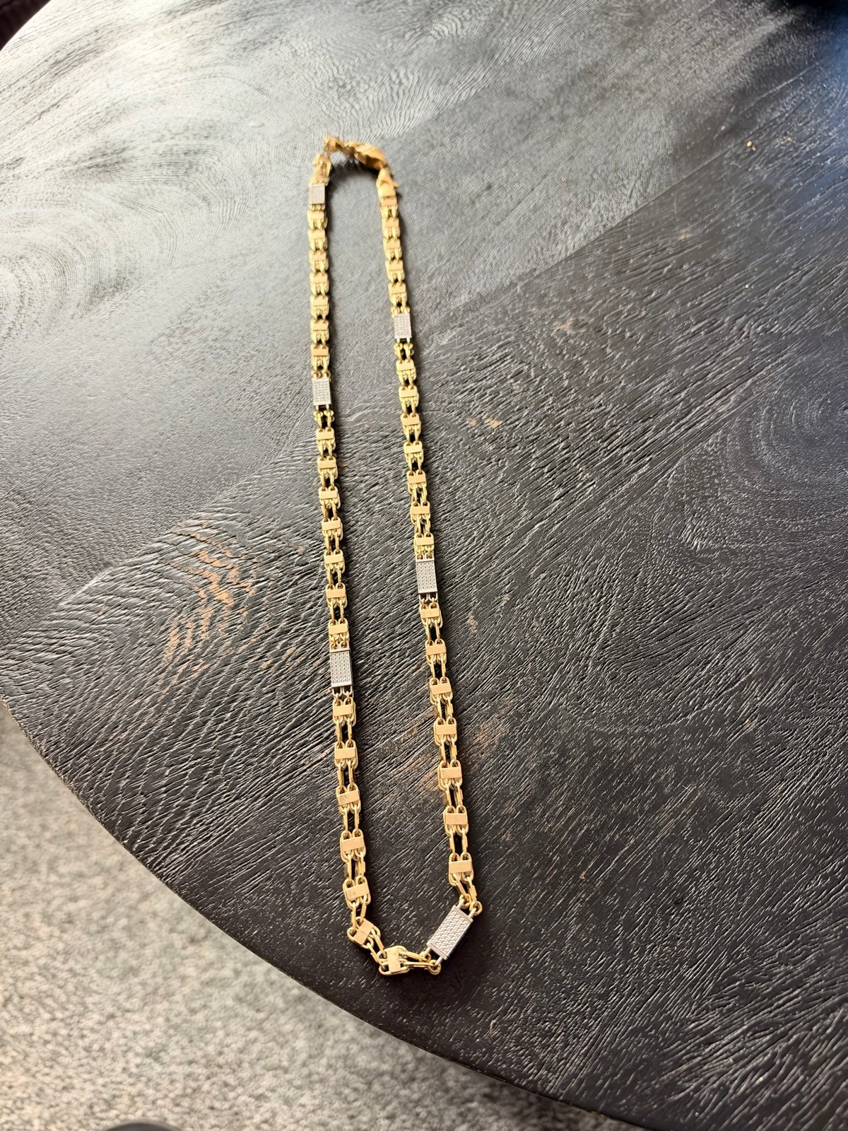 18k Gouden magnum ketting(koningsketting rolex cuban rope), Ophalen, Zo goed als nieuw, Goud, Goud