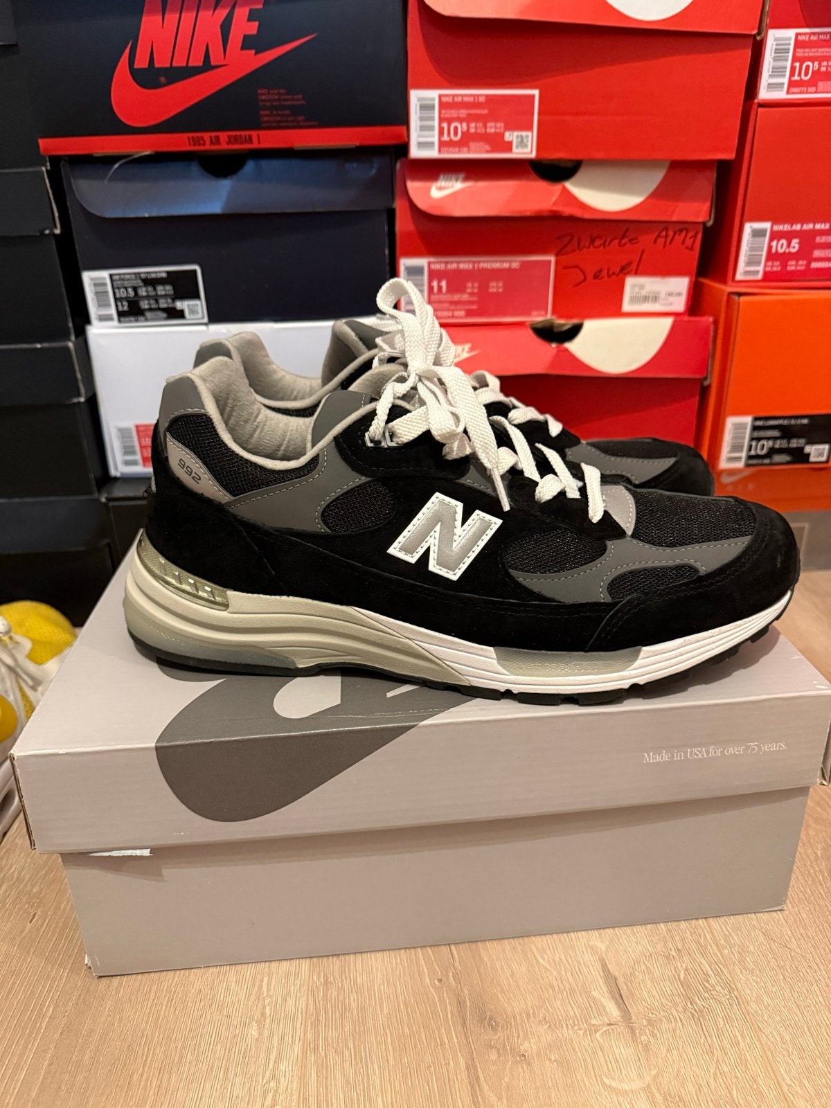 New Balance 992 Made In USA, Kleding | Heren, Zwart, Ophalen of Verzenden, Sneakers of Gympen, Zo goed als nieuw