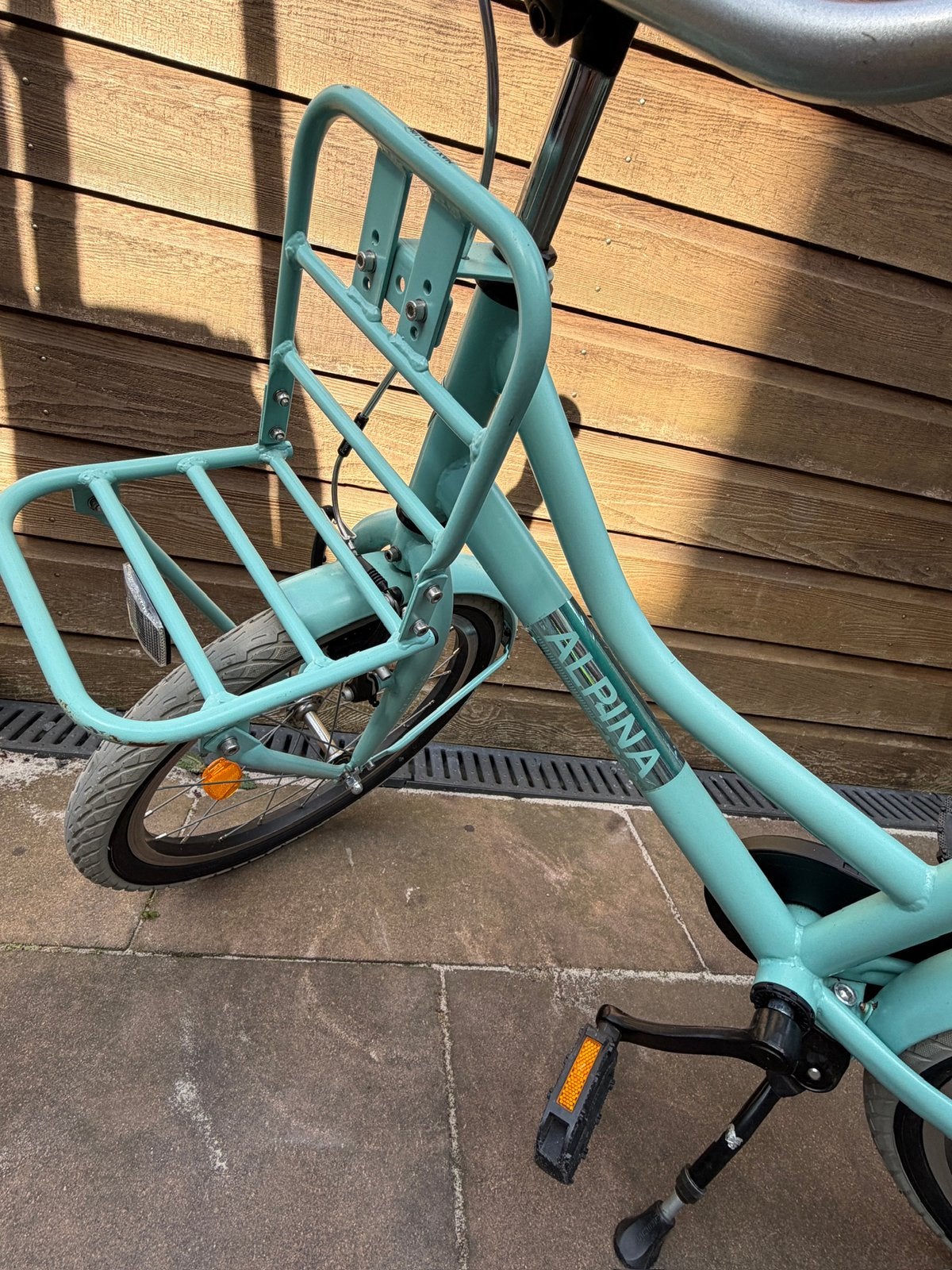 Alpina Kinderfiets 18 inch – Metallic Mint, Fietsen en Brommers, Fietsen | Kinderfietsjes, Ophalen, Gebruikt, 16 tot 20 inch