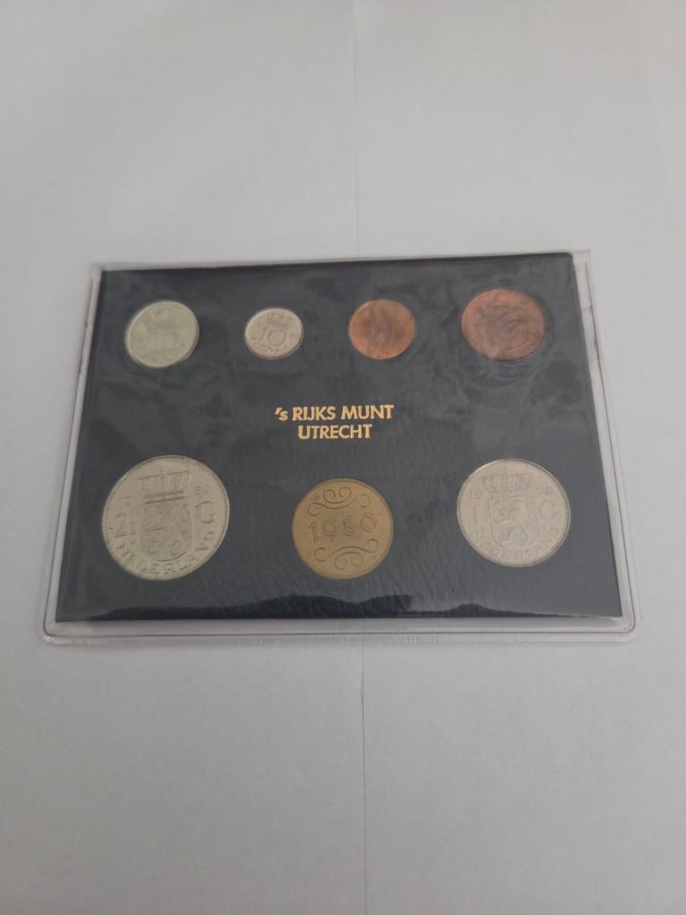 Nederlandse Muntset 1980 - Rijkspenning Utrecht, Ophalen of Verzenden, Koningin Beatrix, Overige waardes, Setje