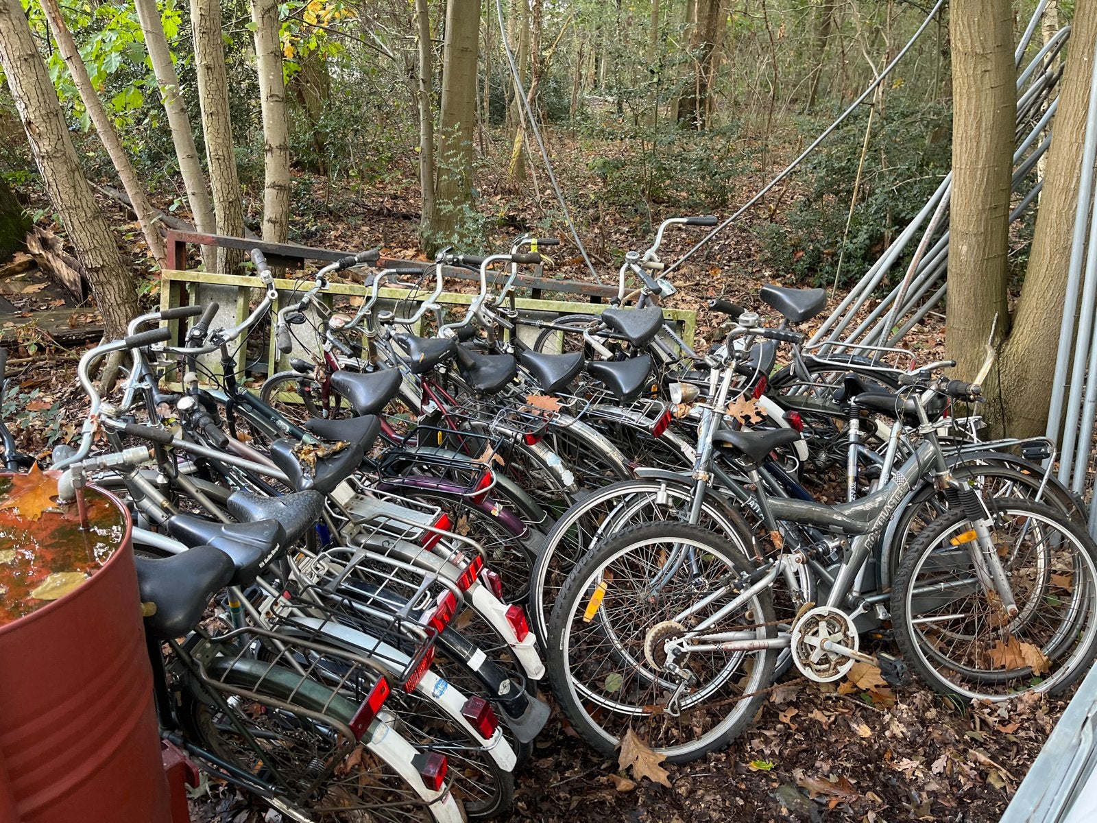 Partij gebruikte fietsen voor onderdelen of opknap, Fietsen en Brommers, Ophalen, Gebruikt, Overige merken
