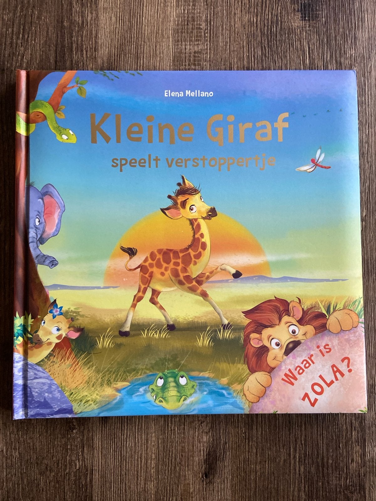 Kleine Giraf speelt verstoppertje - Zo goed als nieuw, Jongen of Meisje, Ophalen of Verzenden, Zo goed als nieuw, Voorleesboek