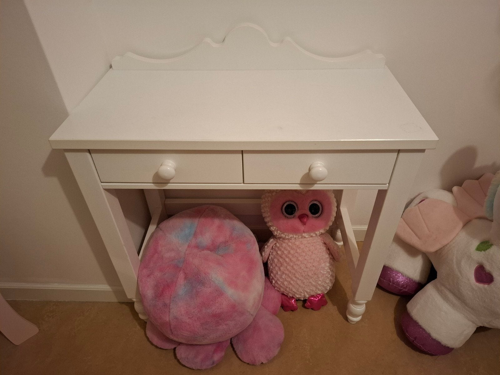bopita Belle bed 120x200 en bureau, Ophalen, Gebruikt, Wit, Twijfelaar
