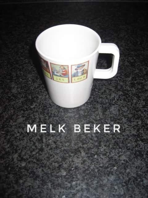 Melkbeker Aap Noot Mies servies van Jet ter Steege, Ophalen, Overige typen, Zo goed als nieuw, Overige stijlen