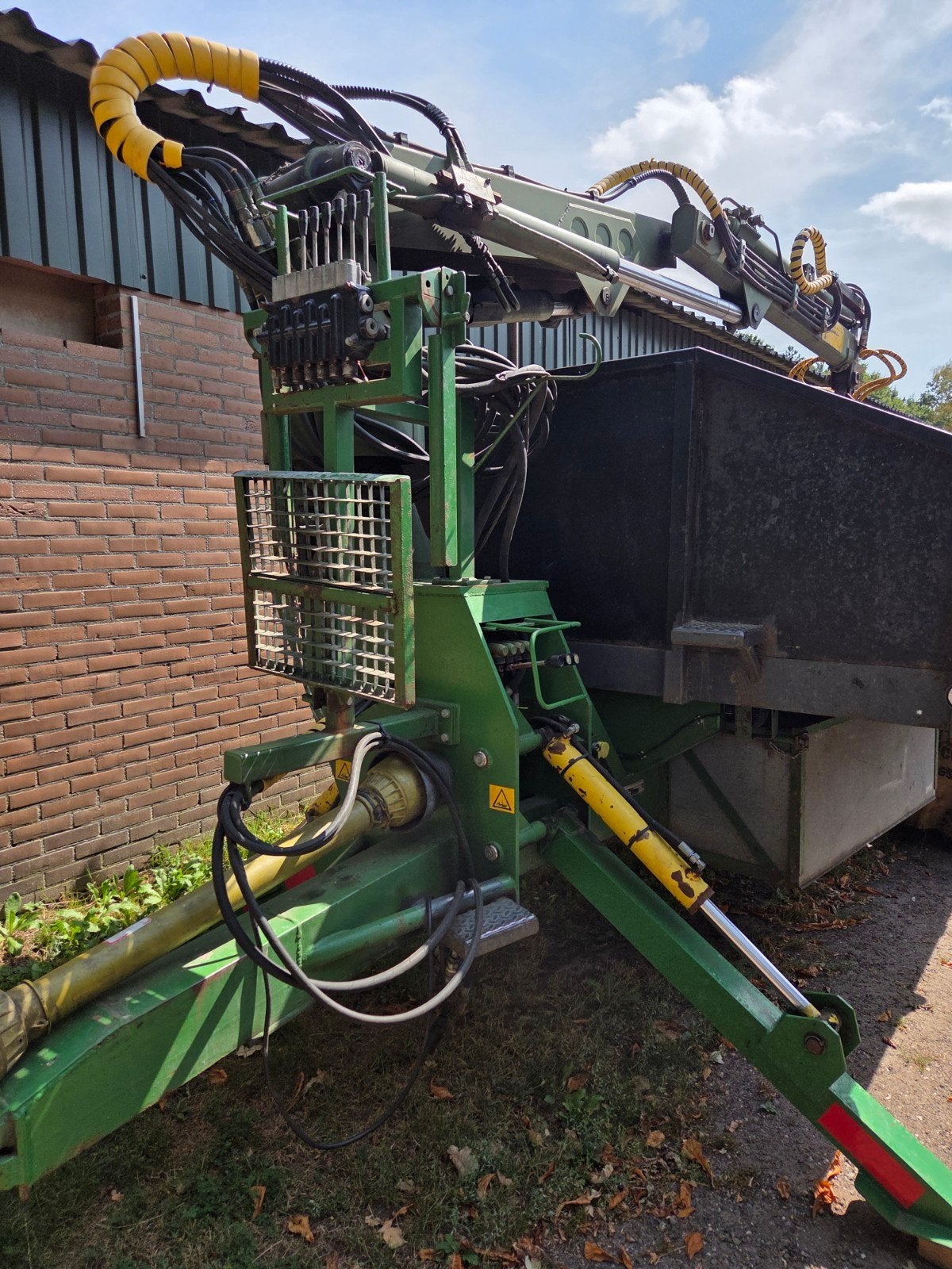 Kipper met kraan, Ophalen, Transport