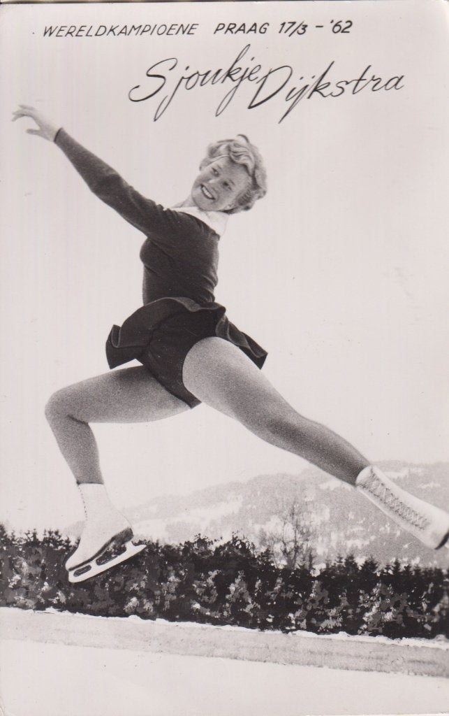 Nederland 1962 Sjoukje Dijkstra Wereldkampioene Kunstschaats, Verzamelen, Verzenden, 1960 tot 1980, Ongelopen, Sport en Spel