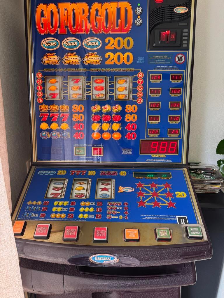 Go For Gold Gokkast - Barcrest 1000 pnt, Verzamelen, Automaten | Gokkasten en Fruitautomaten, Overige munten, Ophalen, Zo goed als nieuw