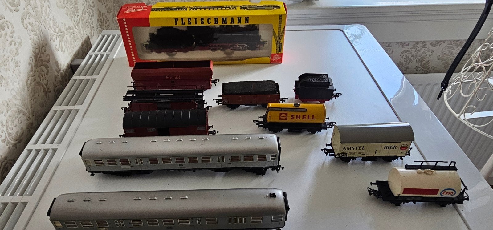 Verzameling modeltrein accessoires en onderdelen, Ophalen, Gebruikt, Gelijkstroom, Fleischmann