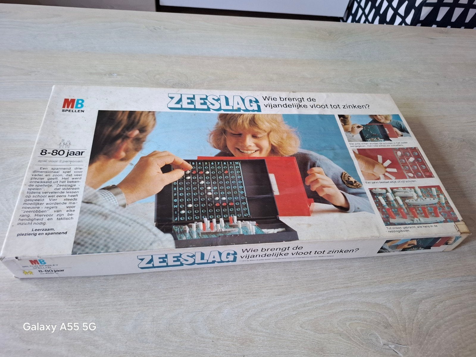 Vintage MB Spellen Zeeslag Bordspel - Compleet, Niet beschikbaar voor vintage product, Een of twee spelers, Ophalen of Verzenden