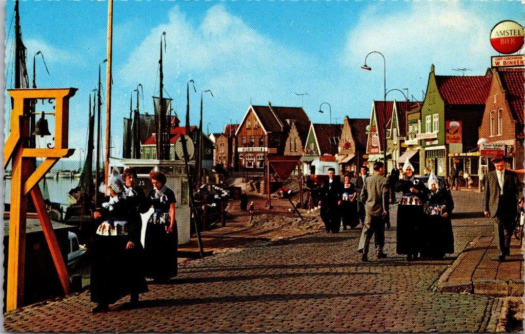 Volendam - Klederdracht Haven, Verzenden, 1940 tot 1960, Ongelopen, Noord-Holland