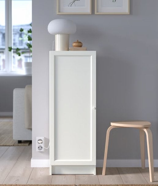 Witte smalle kast met planken 160 x 40 cm, Huis en Inrichting, Kasten | Overige, Ophalen, Zo goed als nieuw