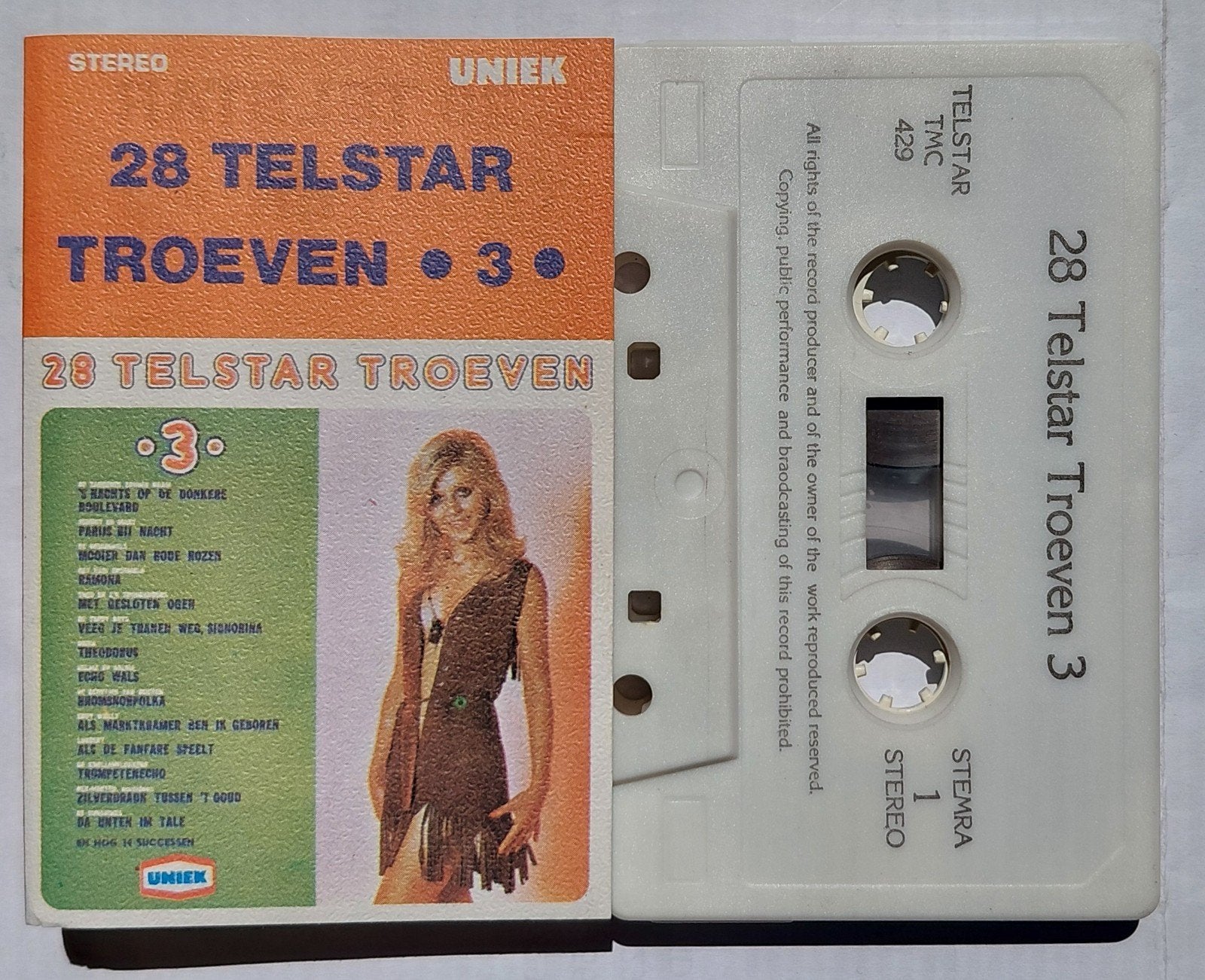 TMC  - 429. (Uniek)  28 Telstar Troeven •3•, Ophalen of Verzenden, Zo goed als nieuw, Nederlandstalig, 1 bandje