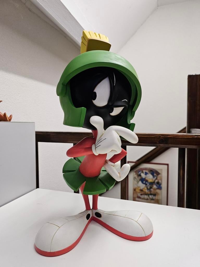 Zeldzaam Marvin the Martian Beeld - Warner Bros 2000, Verzamelen, Stripfiguren, Ophalen, Looney Tunes, Zo goed als nieuw, Beeldje of Figuurtje