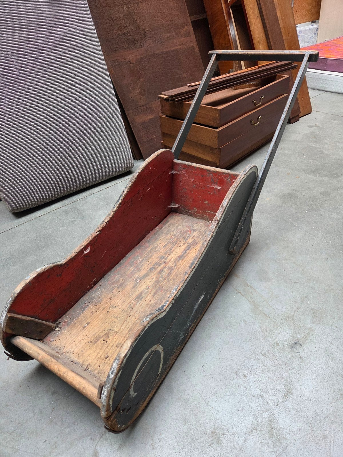 Prachtige antieke slee G.S. Nijdam 1923, Antiek en Kunst, Antiek | Overige Antiek, Ophalen