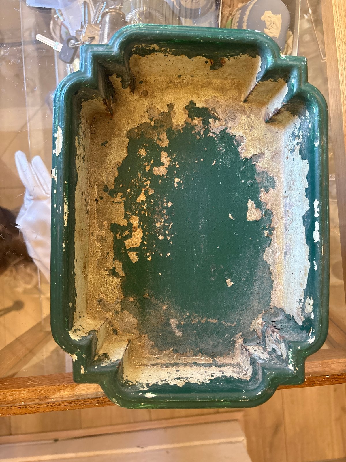 Antieke gietijzeren kwispedoor - Brocante decoratie, Ophalen of Verzenden