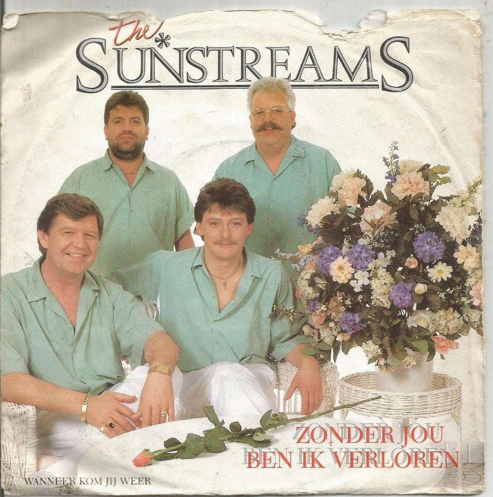 VERKOCHT The Sunstreams – Zonder Jou Ben Ik Verloren (1987), Fotohoes, 7 inch, Ophalen of Verzenden, Zo goed als nieuw