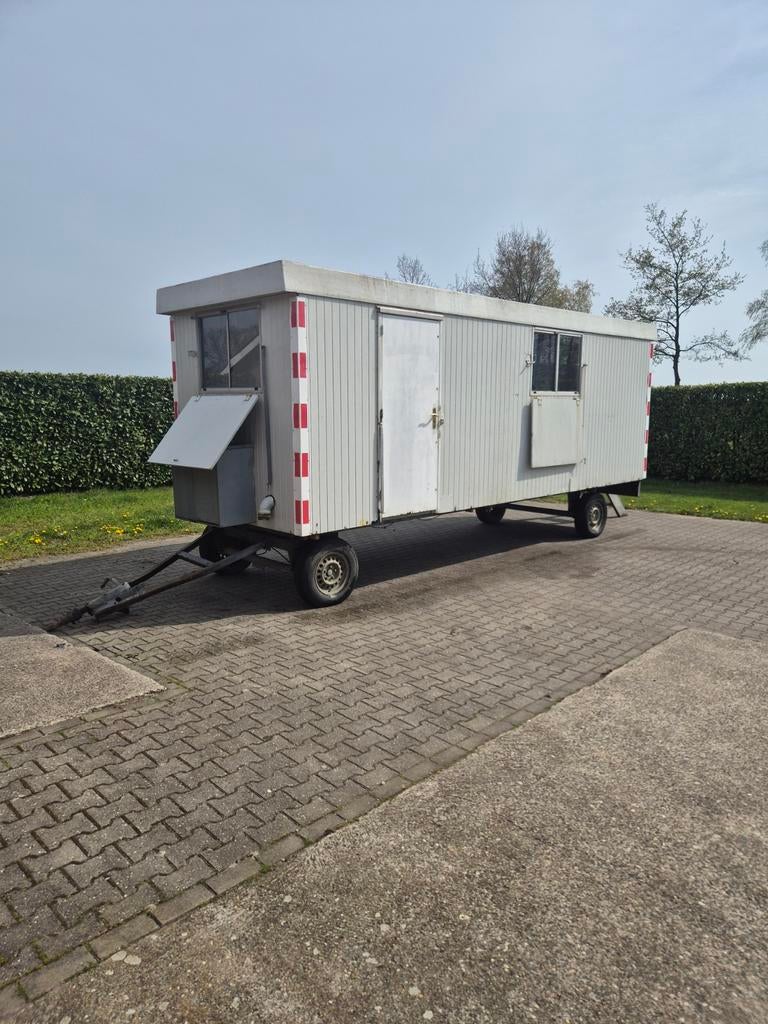 Schaftwagen 620 x 210 Pipowagen Schaftkeet Bouwkeet Tiny, Doe-het-zelf en Verbouw, Ophalen of Verzenden