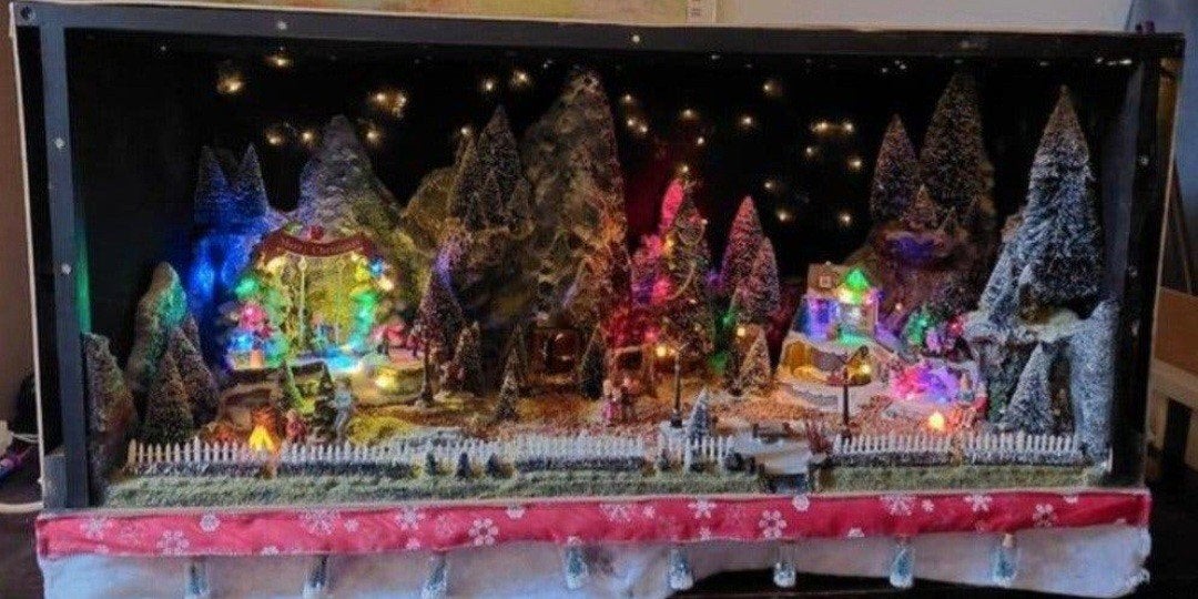 Kerstdorp/diorama, Ophalen, Gebruikt, Diorama