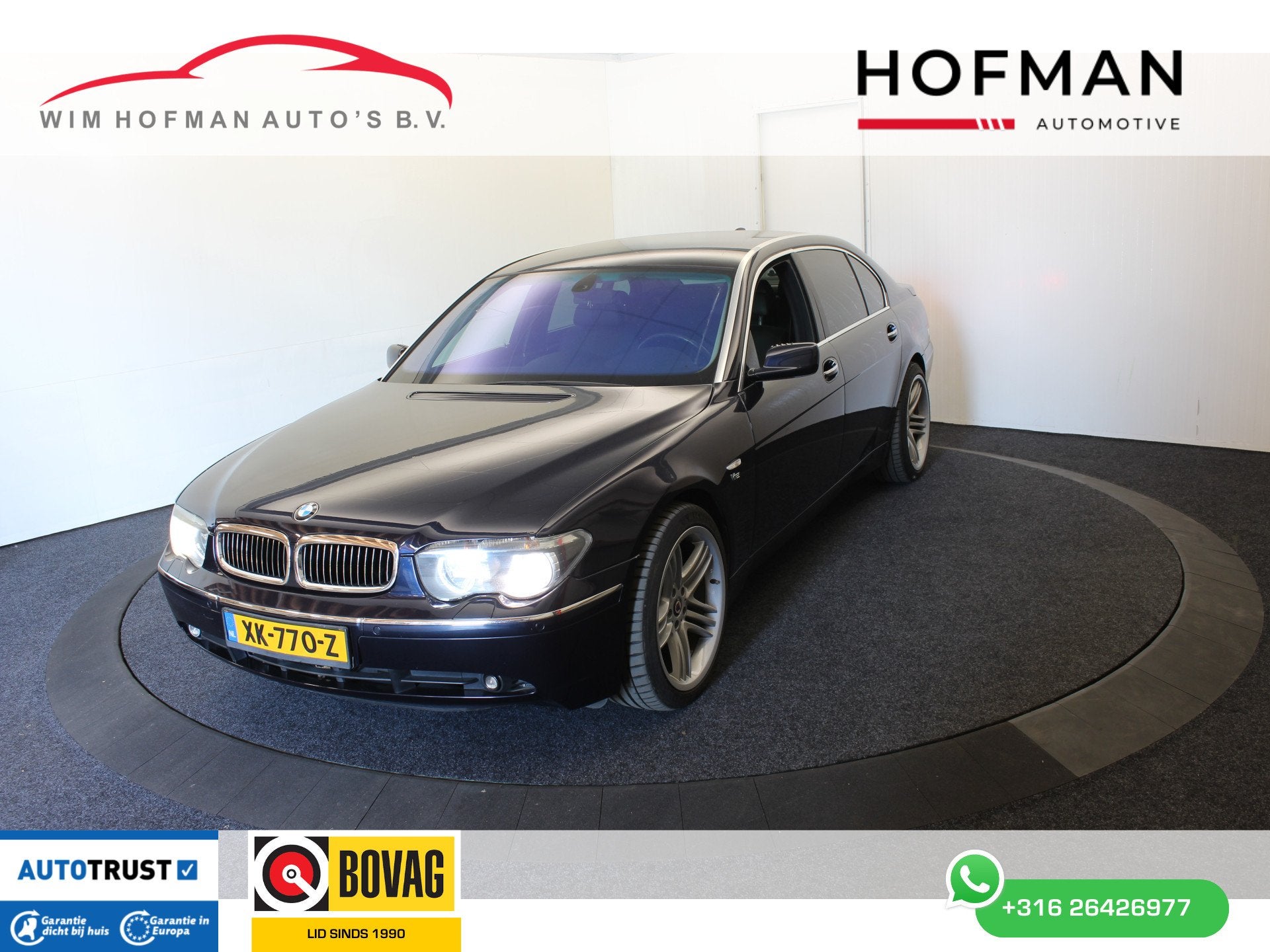 BMW 7 Serie 760Li Lang Vol Optie's Nieuwstaat + DEALER ONDER, Auto's, Gebruikt, Zwart, 12 cilinders, 5972 cc