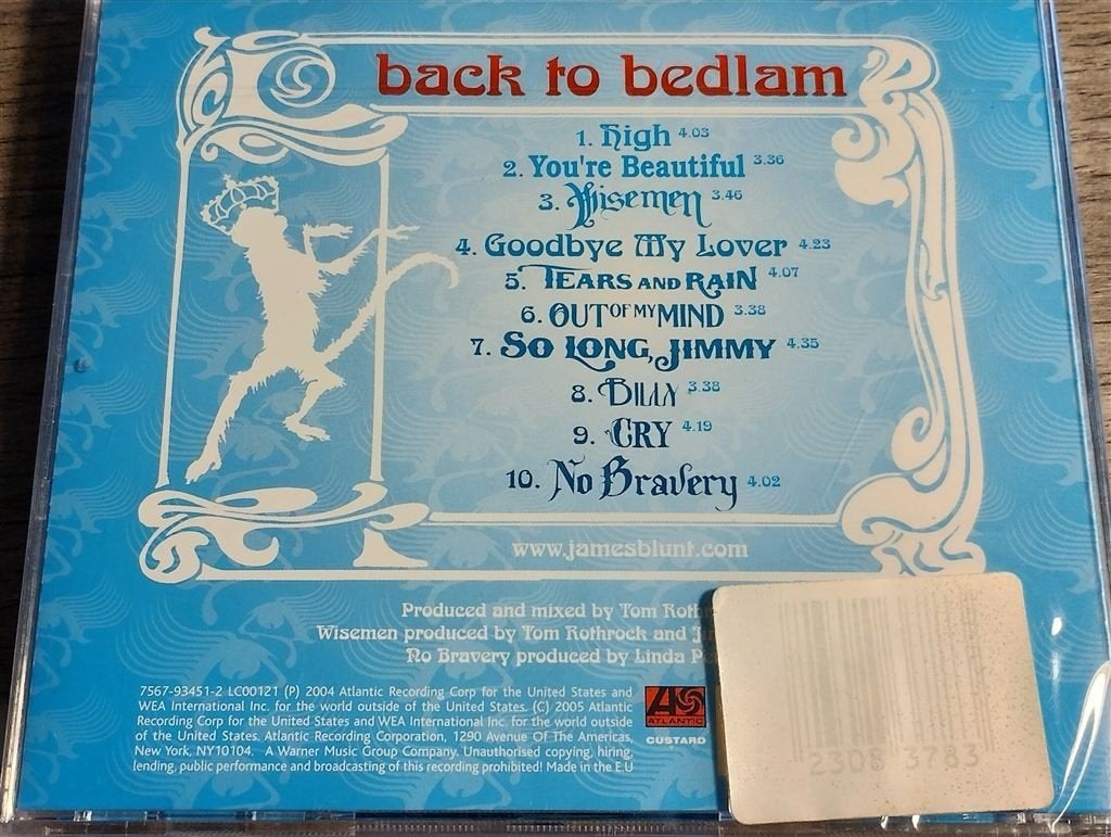 James Blunt - Back To Bedlam [NIEUW], Ophalen of Verzenden, Gebruikt