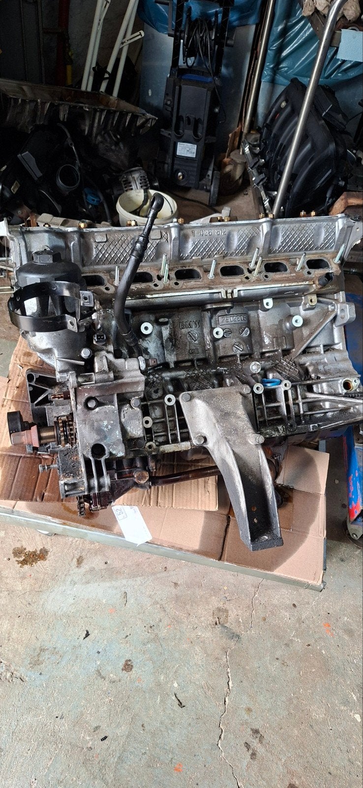 BMW M54 Blok (M54B22/226S1) met krukas, Ophalen, Gebruikt, BMW
