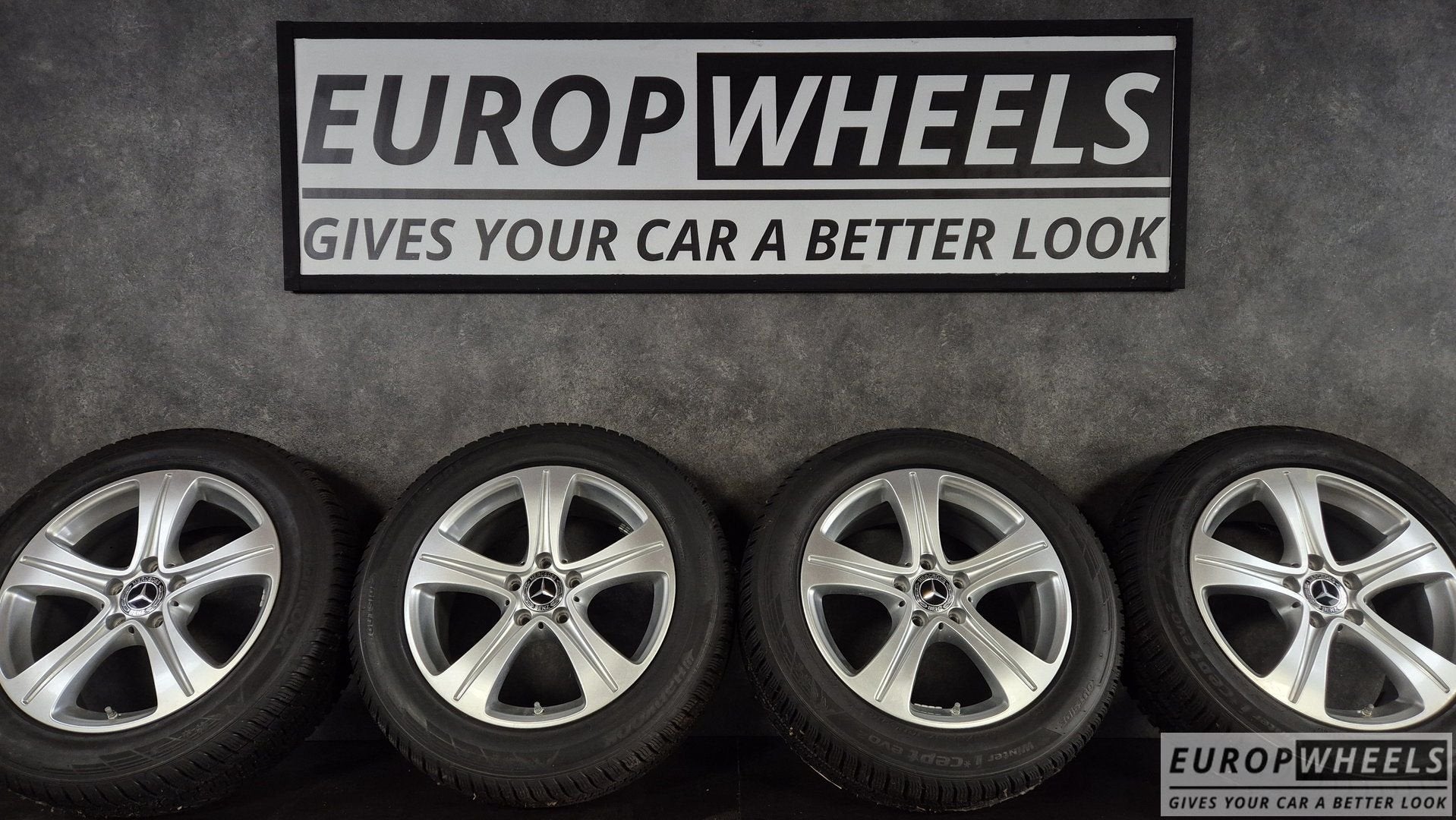 17 inch Origineel Mercedes E klasse W213 W221 Winterbanden, Gebruikt, -, -, Banden en Velgen