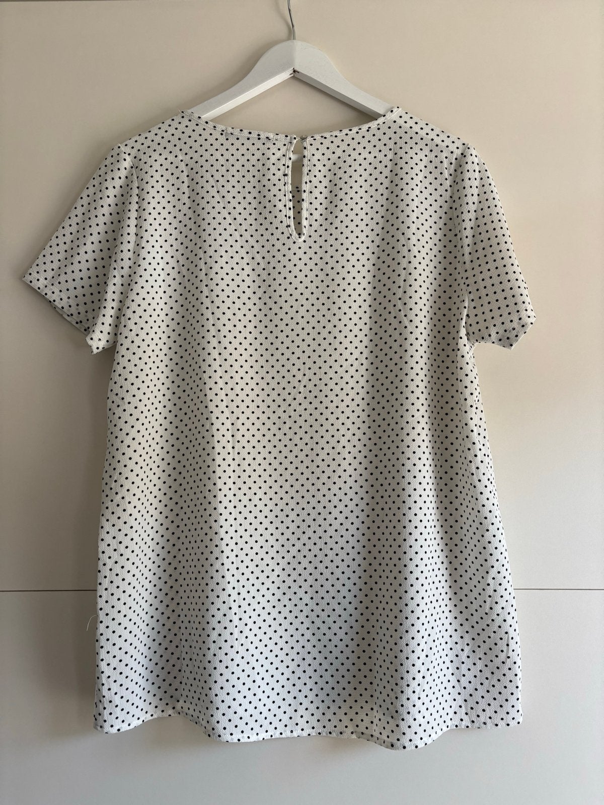 HEMA blouse korte mouwen maat L, Ophalen of Verzenden, Zo goed als nieuw, Maat 42/44 (L), Wit