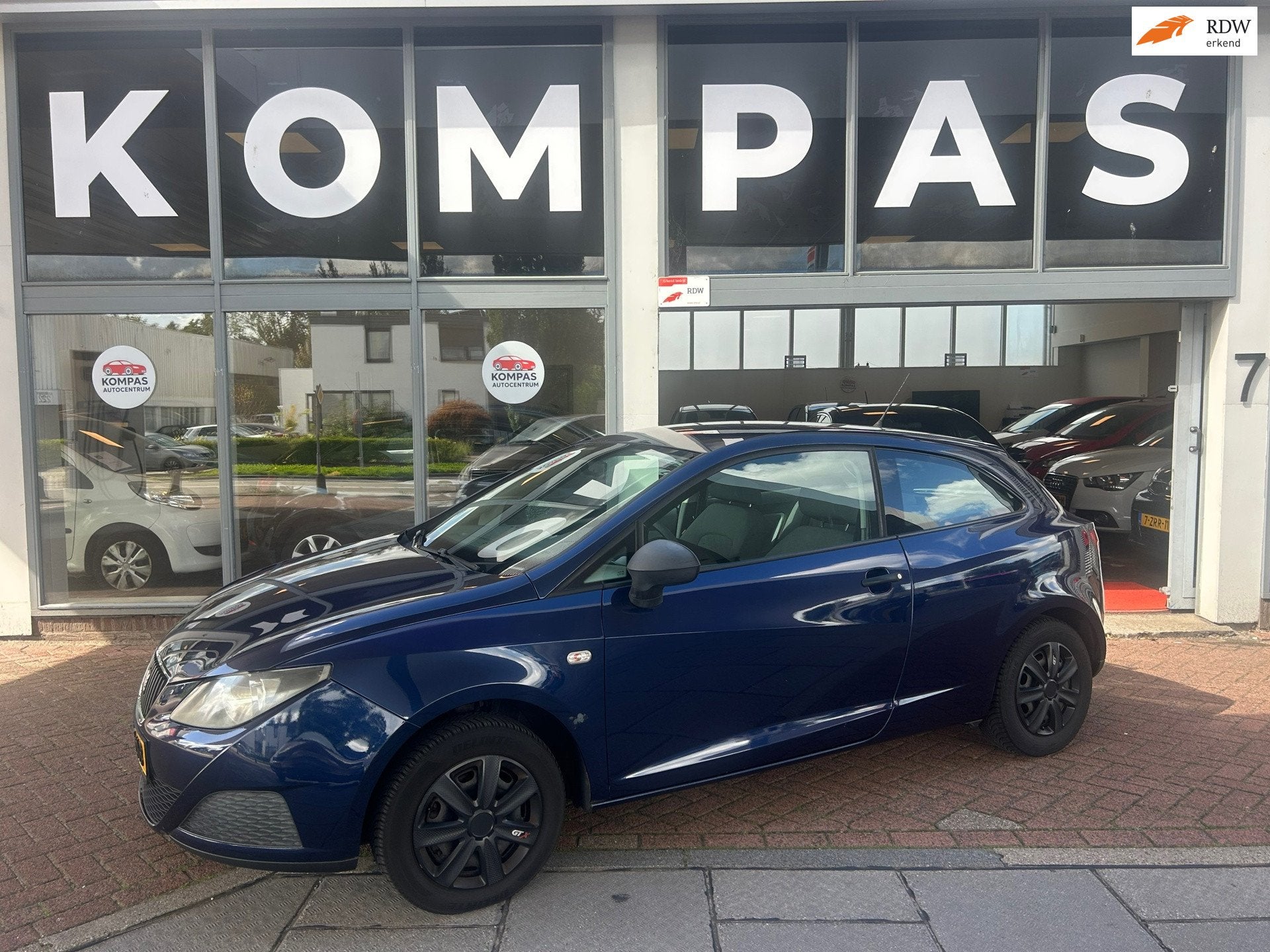 Seat Ibiza SC 1.2 Style |1EIG|Nw.Koppeling|Airco|APK27|USB|A, Auto's, Voorwielaandrijving, Stof, Gebruikt, Blauw