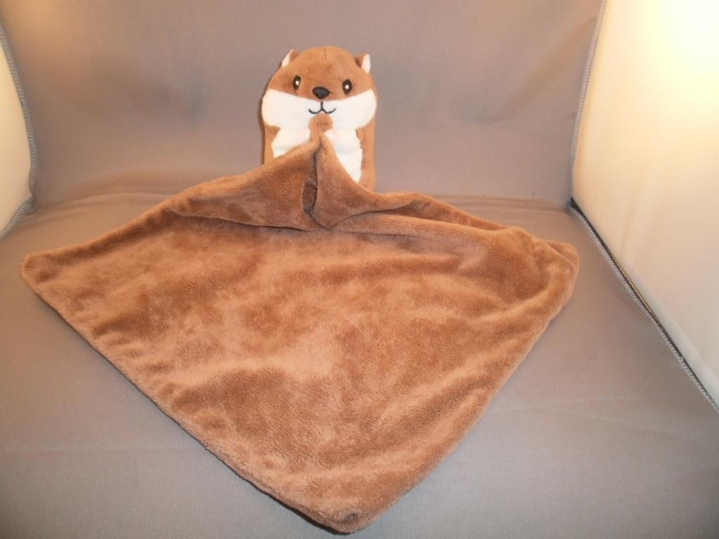 zeeman hamster met doek in poten bruin/crème roze oren roze, Hamster, Nieuw, Ophalen of Verzenden, Wasbaar