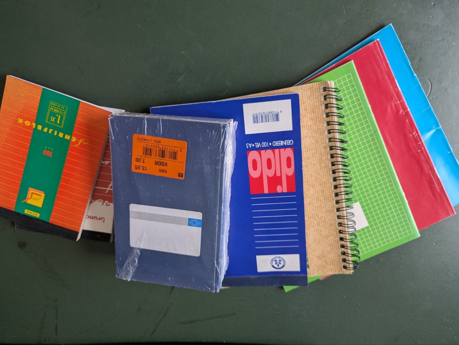 Verschillende schriften en schrijfblokjes, Diversen, Notitieboeken, Ophalen, Gebruikt, A4