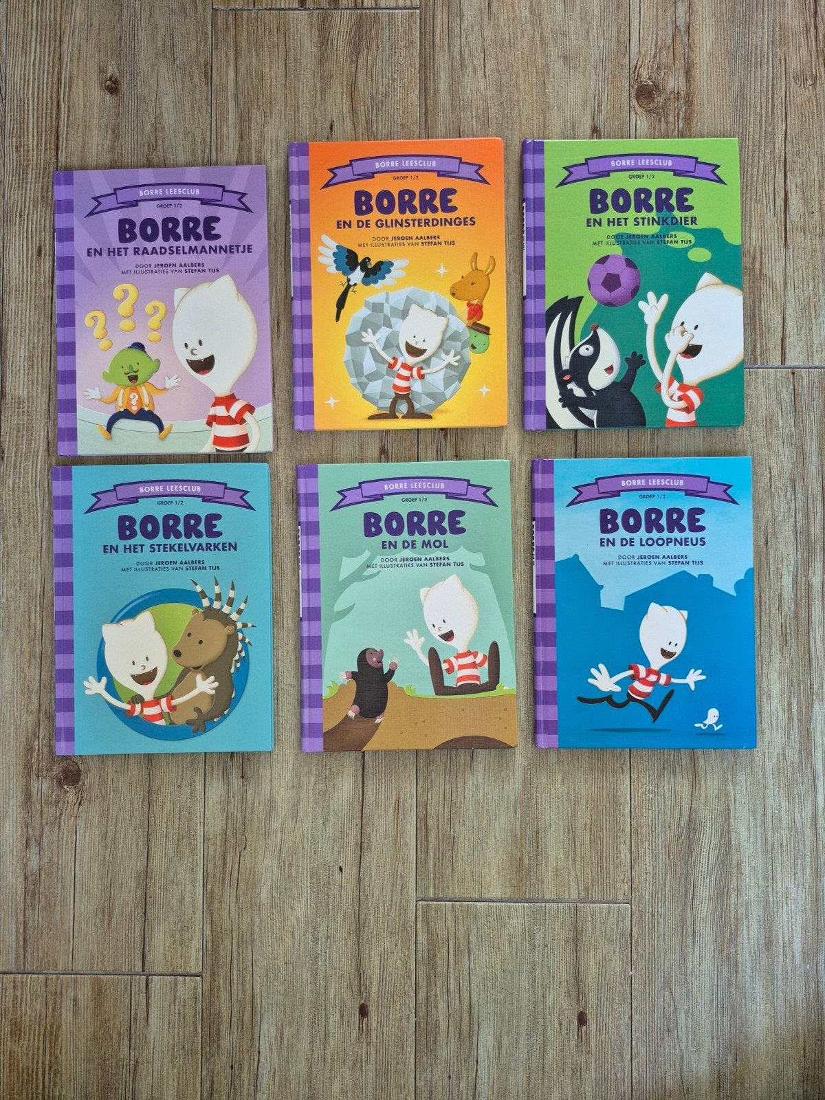 Borre Leesclub Boeken - 6 stuks voor 2,50, Boeken, Ophalen of Verzenden, Zo goed als nieuw, Jeroen Aalbers, Fictie algemeen