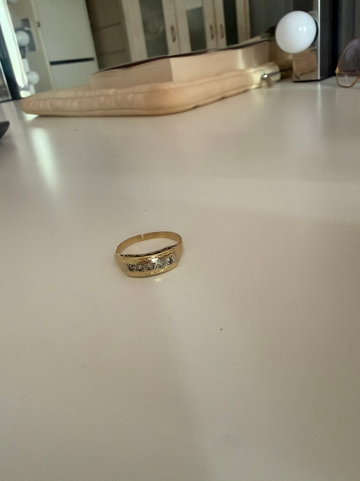 14 karaat ring maat 18, Huis en Inrichting, Ophalen of Verzenden, Zo goed als nieuw, Minder dan 10 m²