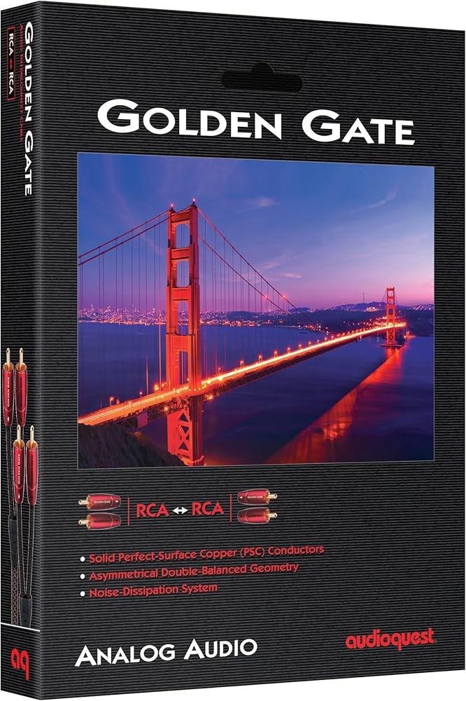 audioquest Golden Gate 1mtr, Ophalen of Verzenden, Zo goed als nieuw, Minder dan 2 meter, Overige kabels