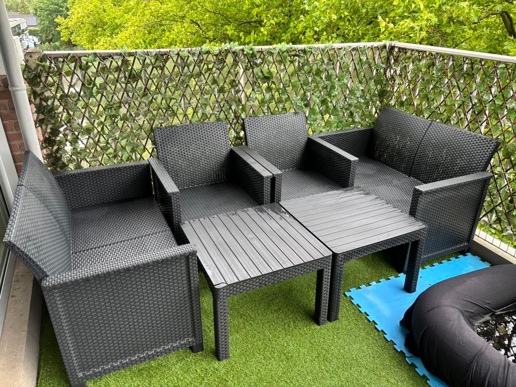 Keter Emma tuinset/loungeset, Tuin en Terras, Tuinsets en Loungesets, Ophalen, Kunststof, Gebruikt, 6 zitplaatsen